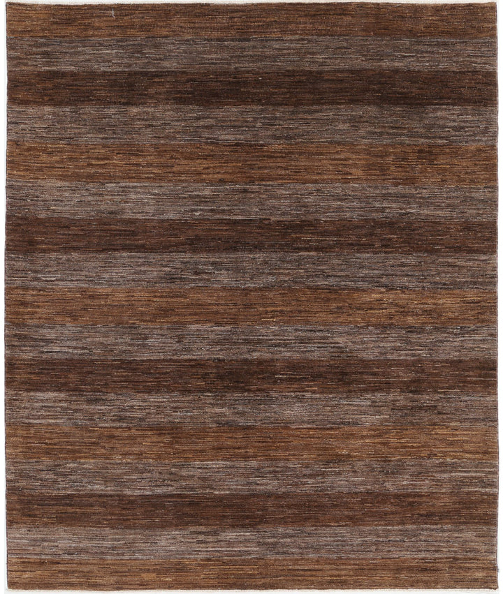 Hand Knotted Modcar Wool Rug 6' 7" x 7' 11" - No. AT34767