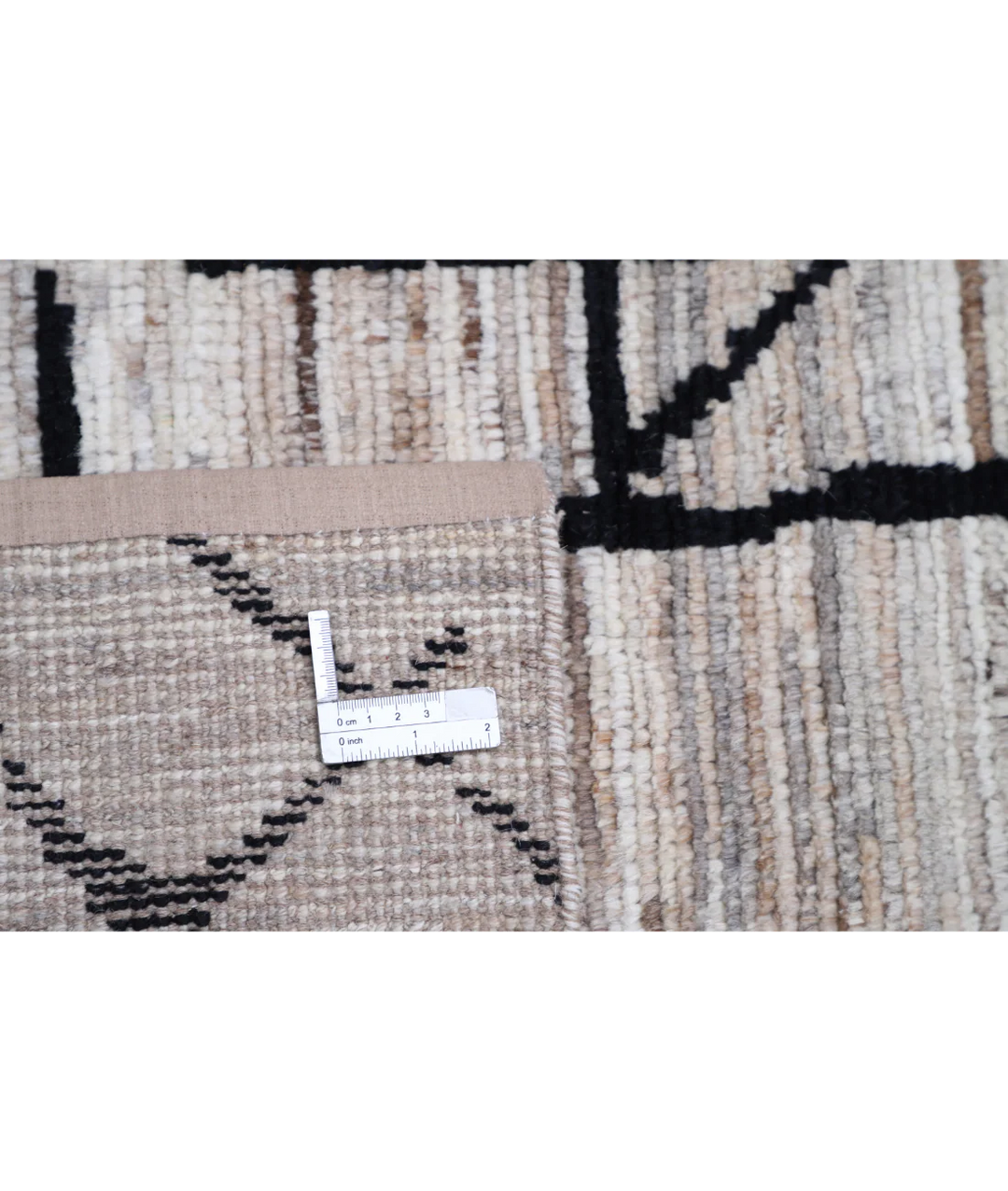 Brown Afghan Oriental Rug 4' 1" x 6' 0" Hand-Knotted | No. AT34890