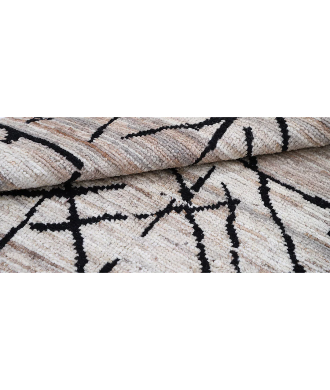 Brown Afghan Oriental Rug 4' 0" x 6' 0" Hand-Knotted | No. AT88885