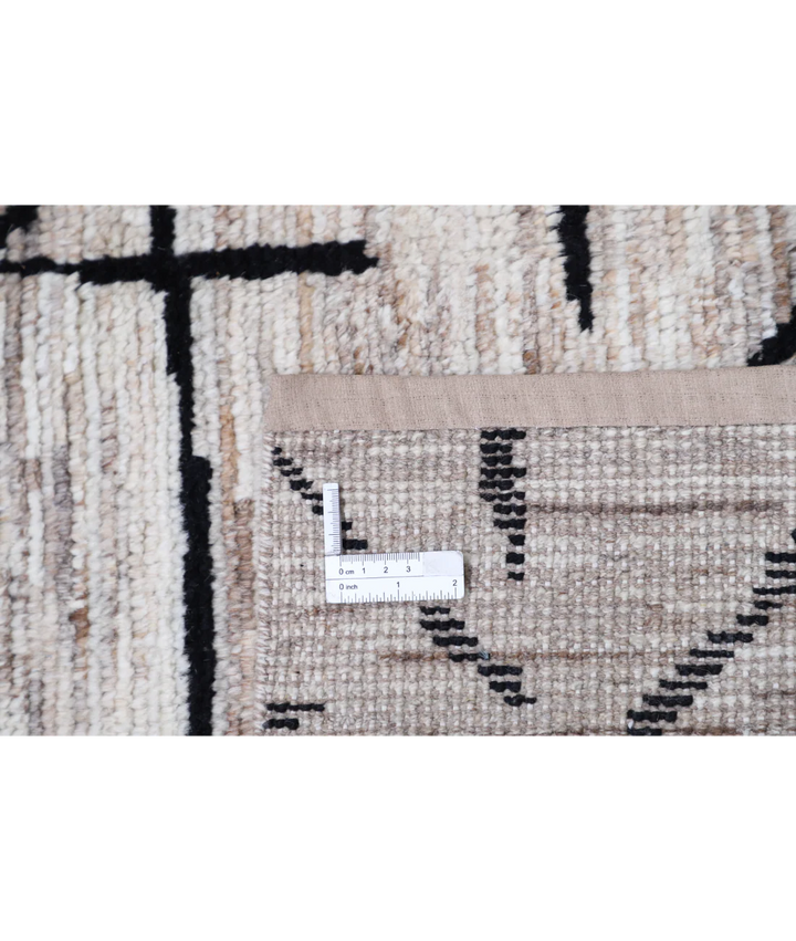 Brown Afghan Oriental Rug 4' 0" x 6' 0" Hand-Knotted | No. AT88885
