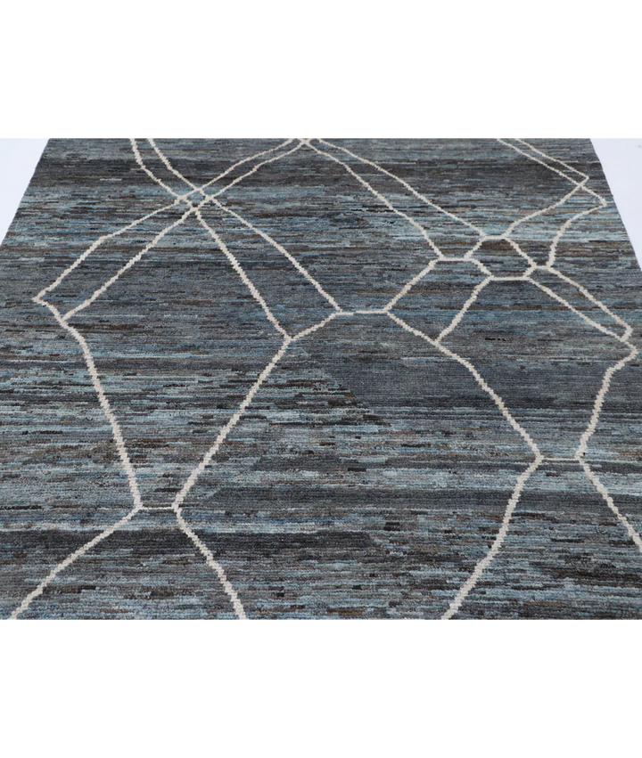 Hand Knotted Moroccan Wool Rug 5' 11" x 8' 9" - No. AT78576