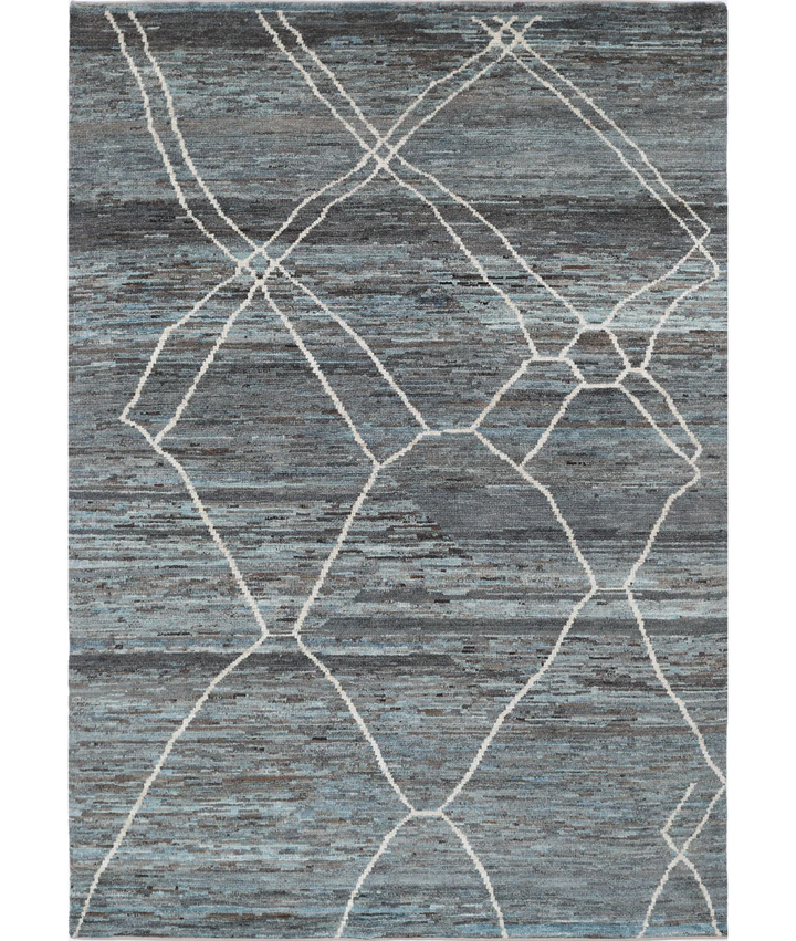 Hand Knotted Moroccan Wool Rug 5' 11" x 8' 9" - No. AT78576