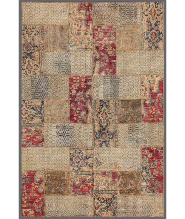Hand Knotted Mosaic Wool Rug 5'  1" x 8'  1" - No. AT52145
