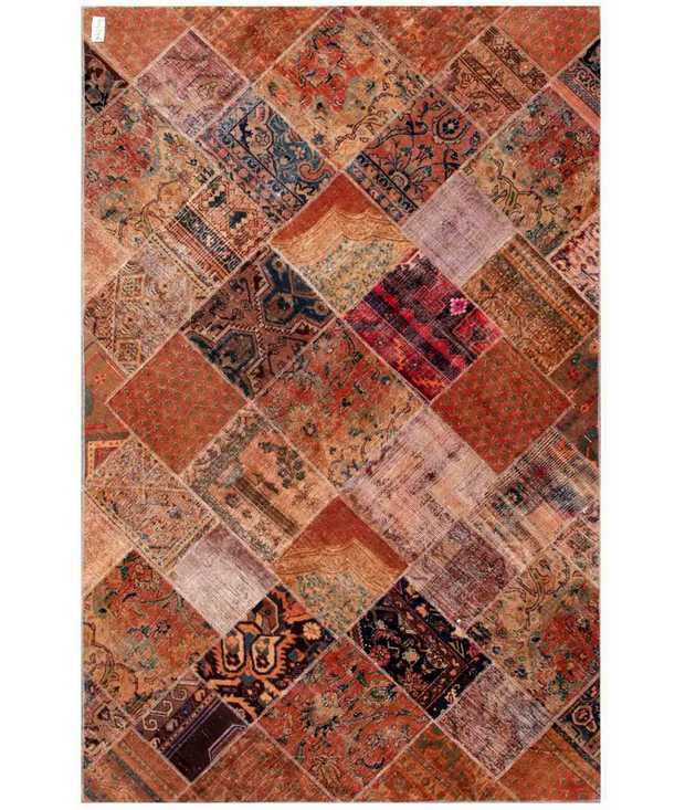 Hand Knotted Mosaic Wool Rug 6'  2" x 9'  8" - No. AT54018