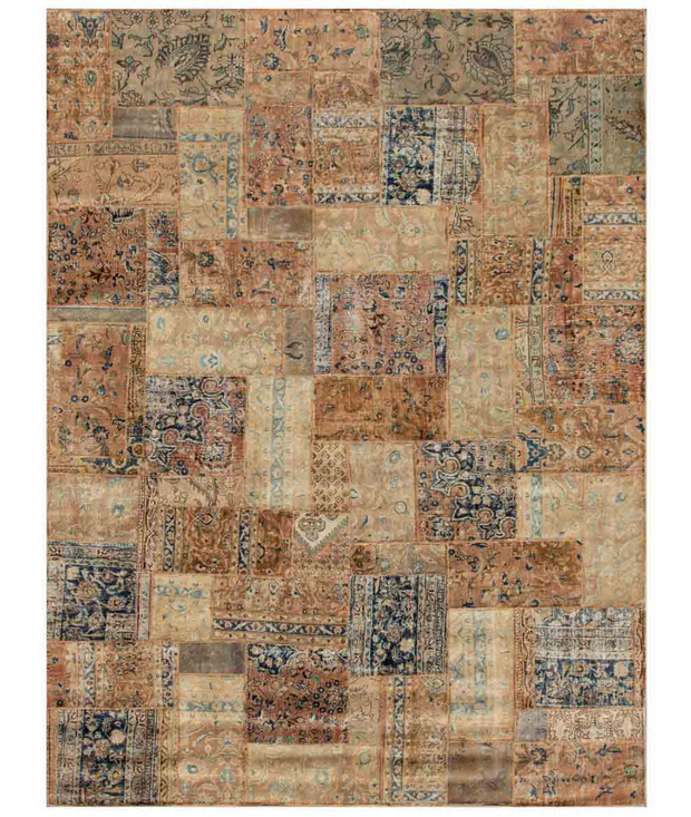 Hand Knotted Mosaic Wool Rug 8'  1" x 11'  9" - No. AT46777