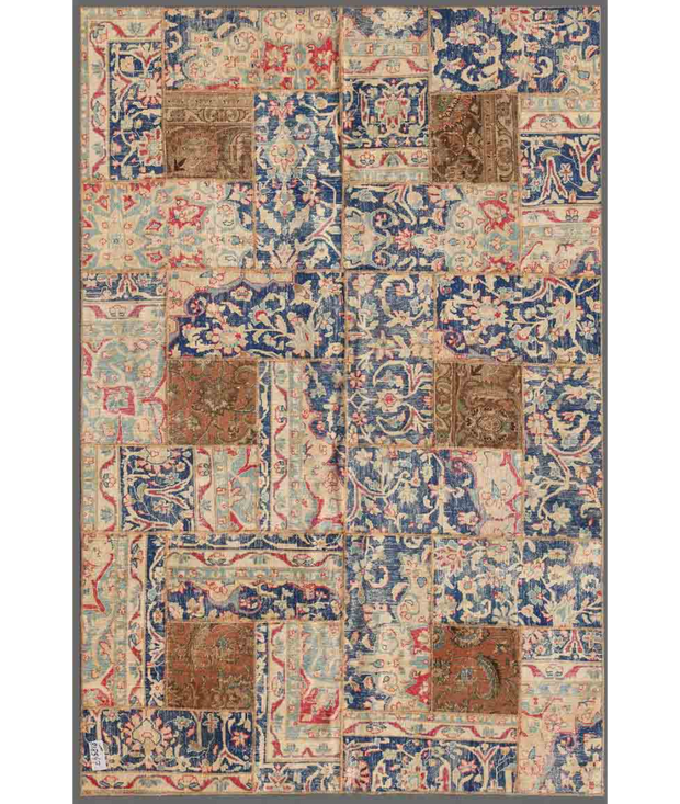 Hand Knotted Mosaic Wool Rug 5'  1" x 8'  1" - No. AT46083