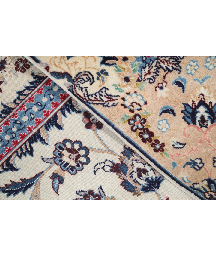 Ivory Persian Nain Rug 3' 6" x 5' 2" Hand-Knotted | No. AT11325