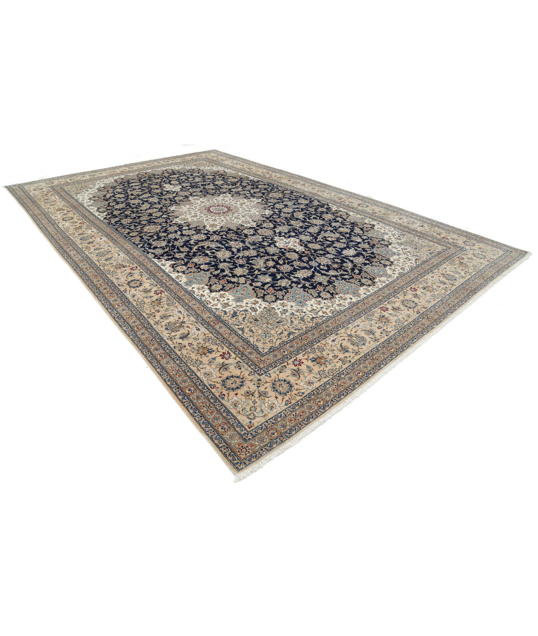 Afghan Nain Rug 10' 6" x 16' 2" Hand-Knotted | No. AT45732