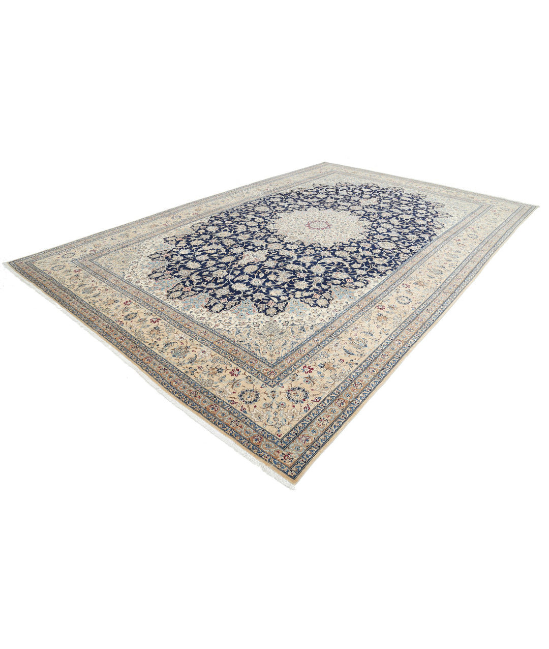 Afghan Nain Rug 10' 6" x 16' 2" Hand-Knotted | No. AT45732
