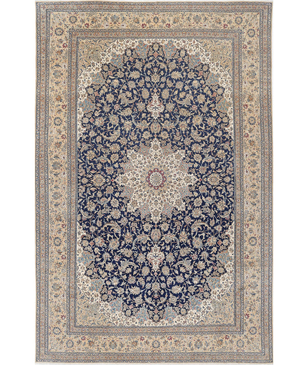 Hand Knotted Masterpiece Nain Wool & Silk Rug 10' 6" x 16' 2" - No. AT45732
