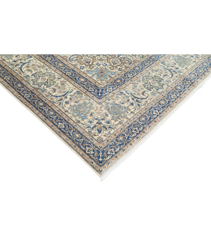 Ivory Persian Nain Rug 9' 11" x 14' 10" Hand-Knotted | No. AT85624