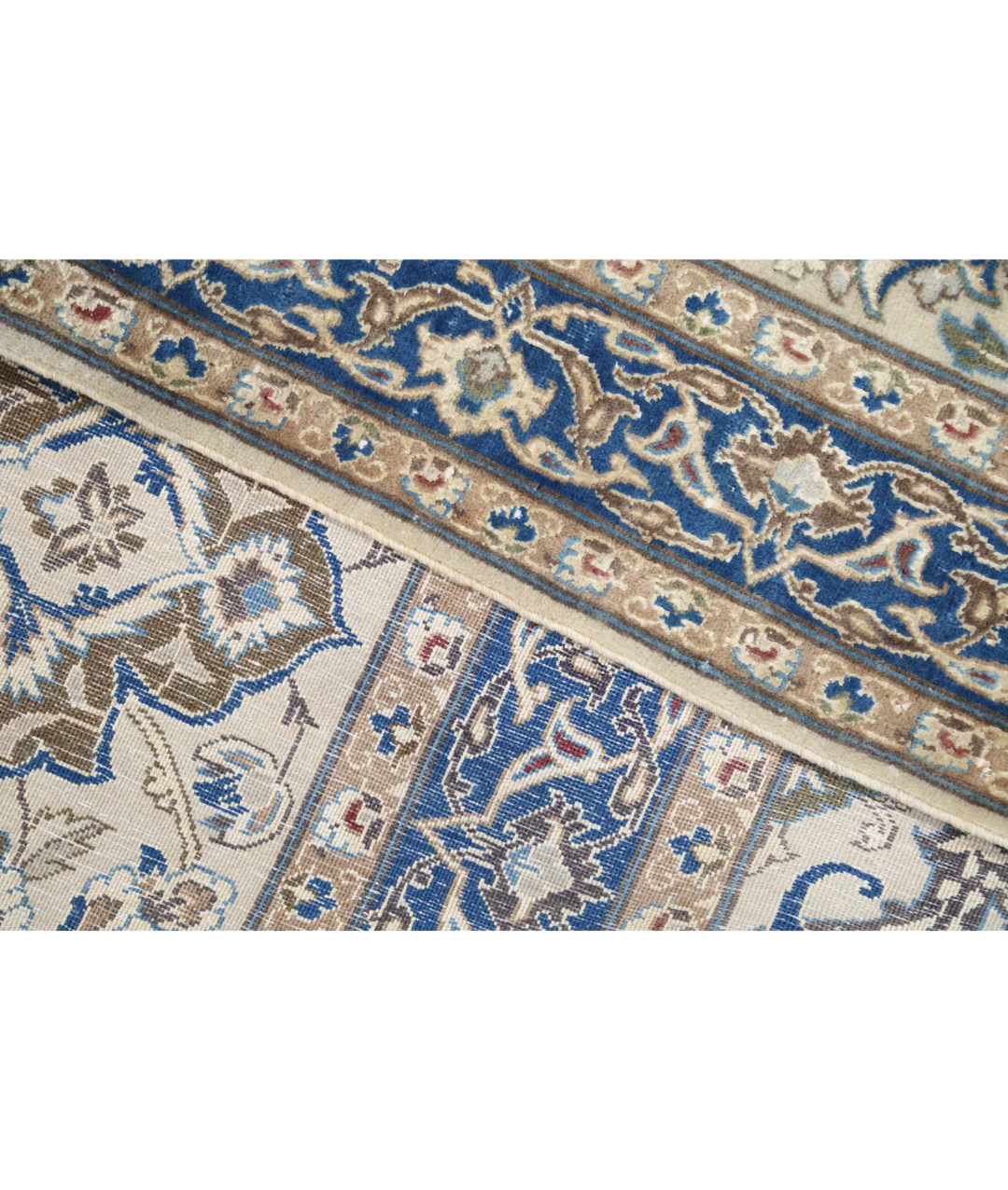 Ivory Persian Nain Rug 9' 11" x 14' 10" Hand-Knotted | No. AT85624