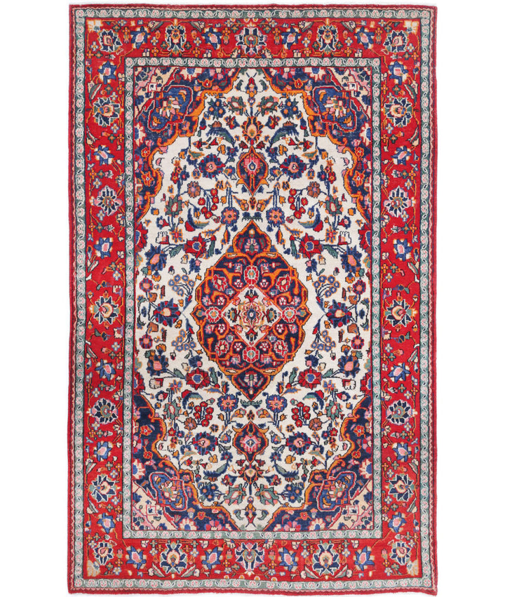 Afghan Oriental Rug 4' 2" x 6' 8" Hand-Knotted | No. AT90225