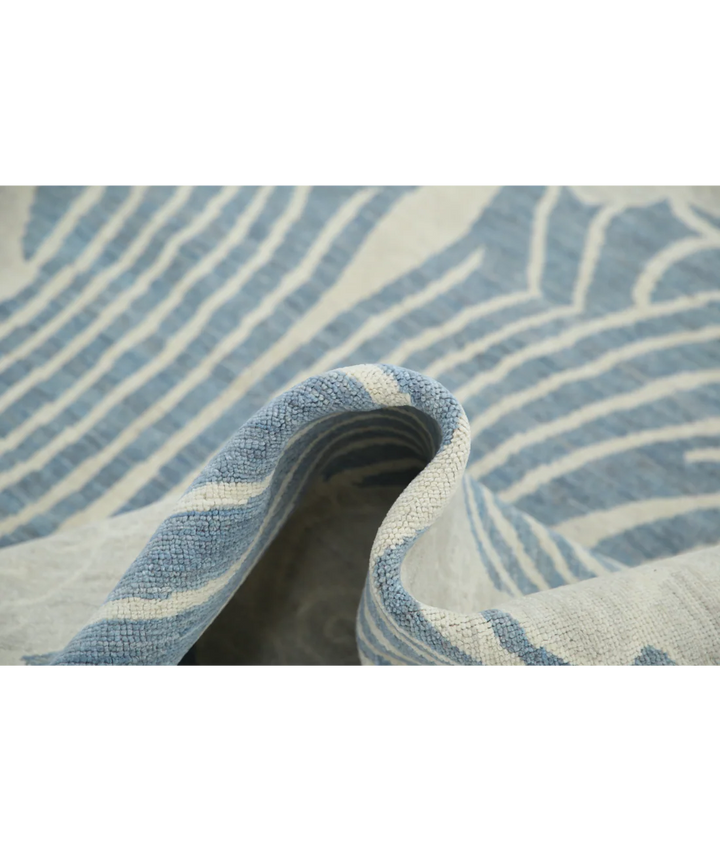 Grey Afghan Oriental Rug 8' 0" x 10' 1" Hand-Knotted | No. AT36083