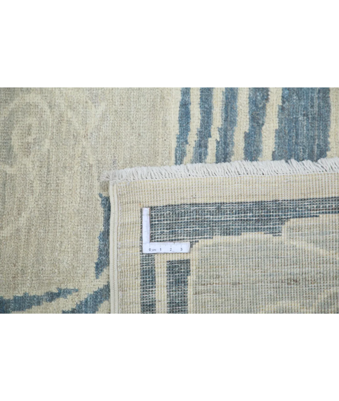 Grey Afghan Oriental Rug 8' 0" x 10' 1" Hand-Knotted | No. AT36083