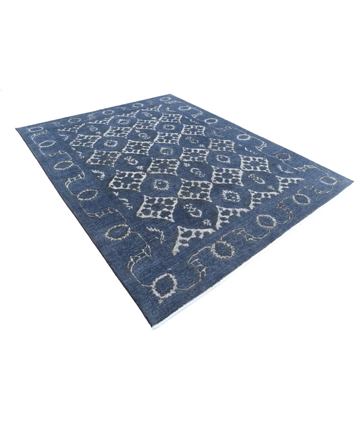 Hand Knotted Onyx Wool Rug 7' 8" x 9' 7" - No. AT596989