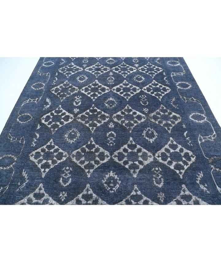 Hand Knotted Onyx Wool Rug 7' 8" x 9' 7" - No. AT596989