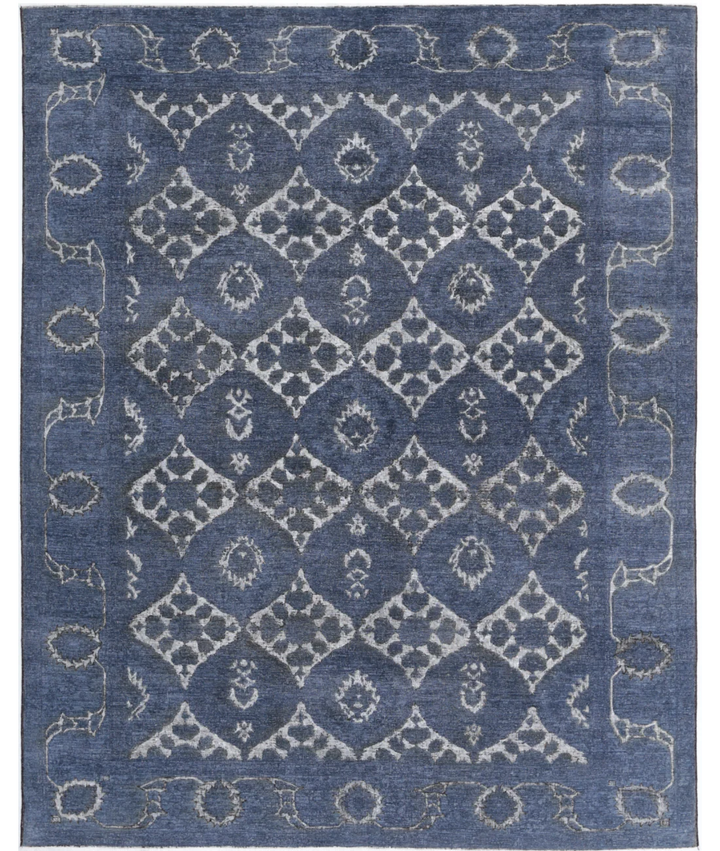 Hand Knotted Onyx Wool Rug 7' 8" x 9' 7" - No. AT596989