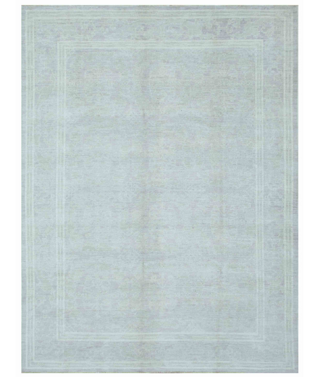Hand Knotted Oushak Wool Rug 9'  0" x 12'  0" - No. AT40962