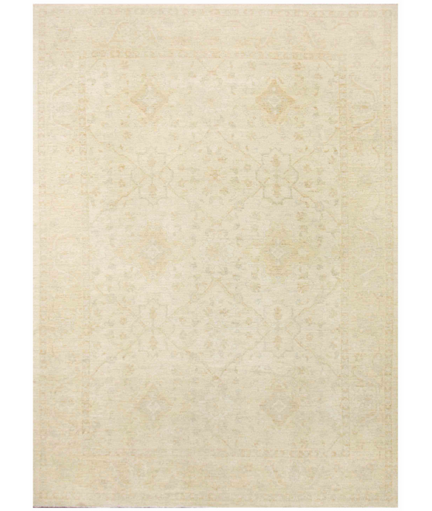 Hand Knotted Oushak Wool Rug 10'  1" x 13'  10" - No. AT63118
