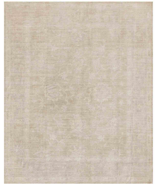 Hand Knotted Oushak Wool Rug 8'  0" x 9'  8" - No. AT88125