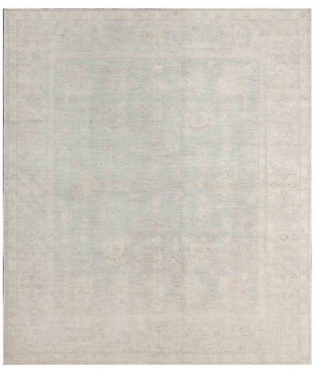 Hand Knotted Oushak Wool Rug 8'  5" x 9'  8" - No. AT74797