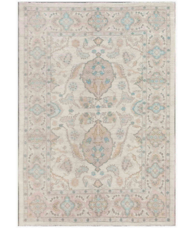 Hand Knotted Oushak Wool Rug 10'  2" x 14'  2" - No. AT95553