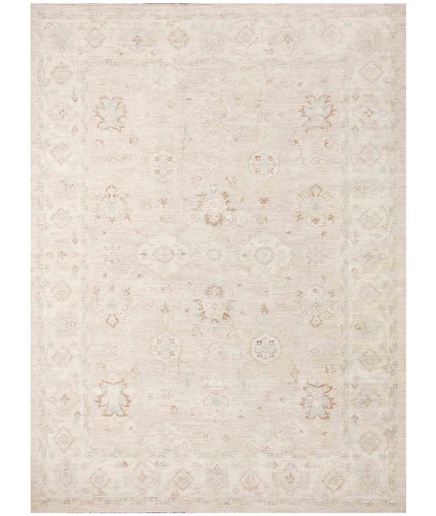 Hand Knotted Oushak Wool Rug 8'  10" x 11'  10" - No. AT86470