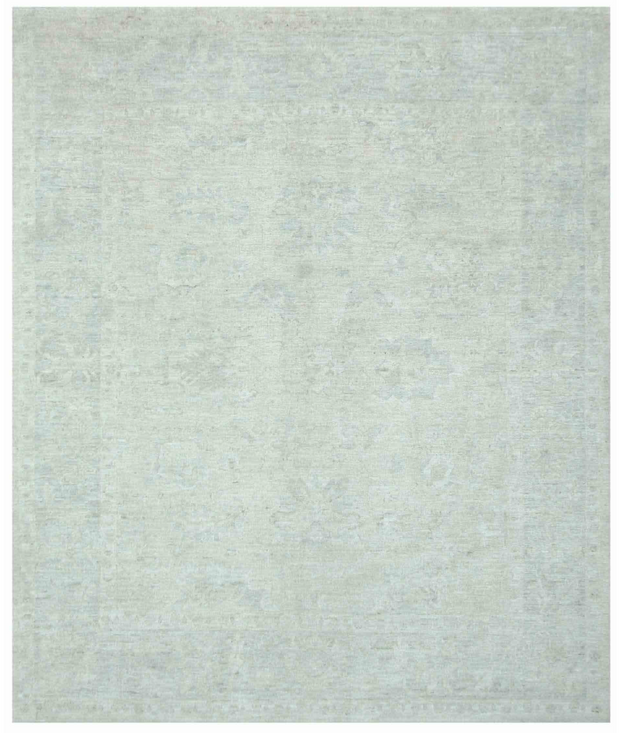 Hand Knotted Oushak Wool Rug 8'  2" x 9'  9" - No. AT39079