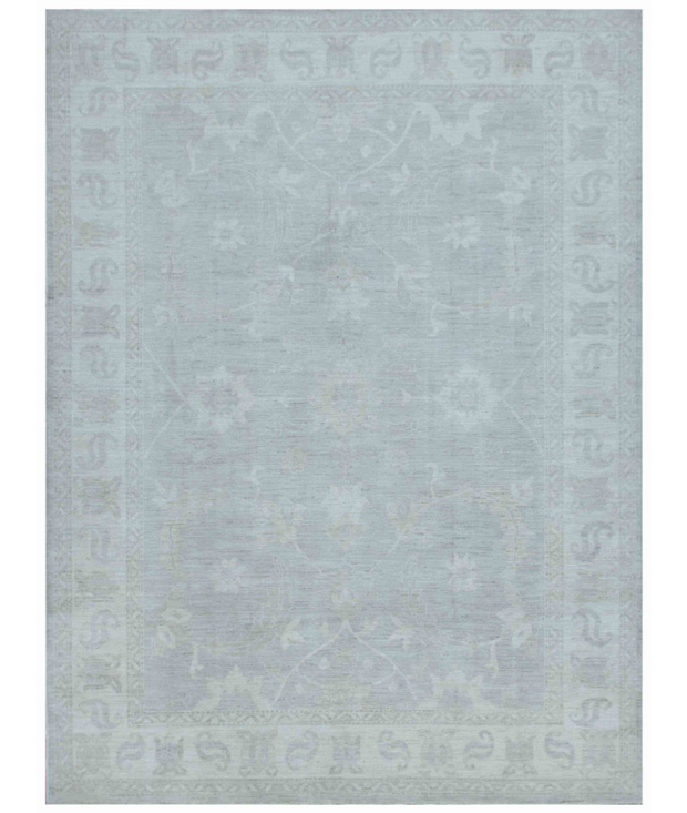 Hand Knotted Oushak Wool Rug 10'  3" x 13'  9" - No. AT95772