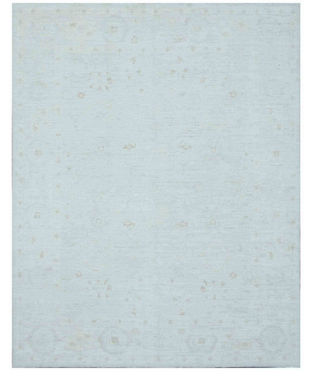 Hand Knotted Oushak Wool Rug 8'  2" x 10'  3" - No. AT73143