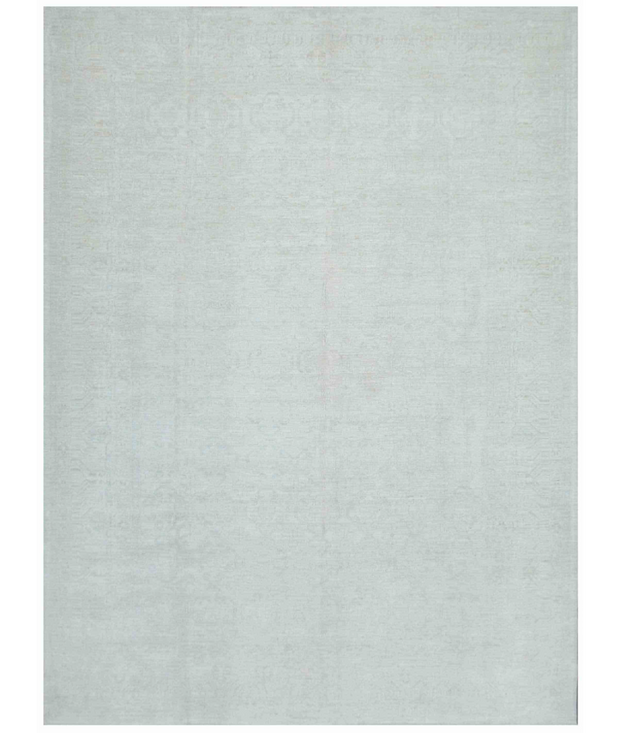 Hand Knotted Oushak Wool Rug 9'  9" x 13'  1" - No. AT12357