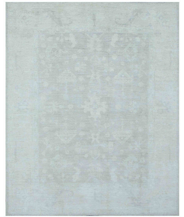 Hand Knotted Oushak Wool Rug 8'  3" x 10'  2" - No. AT40834