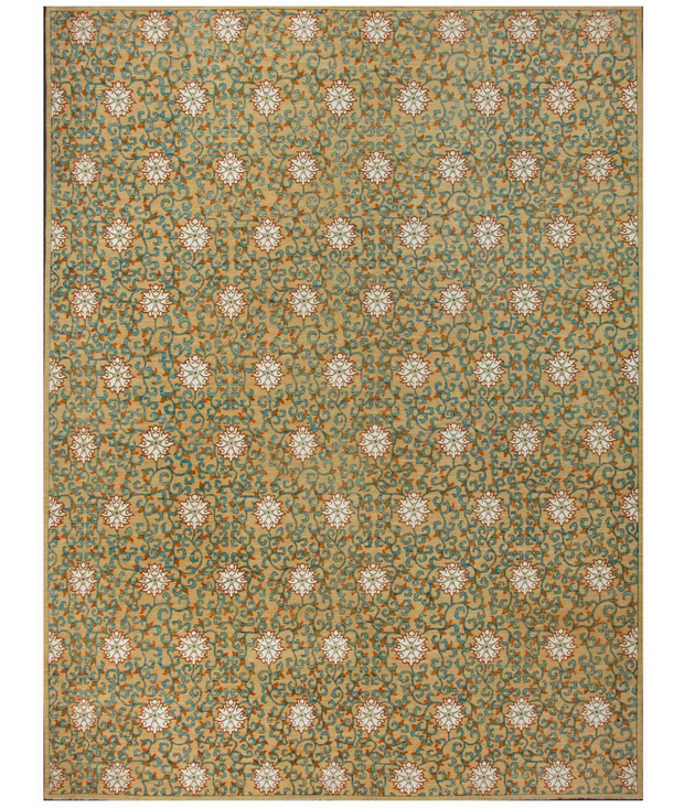 Hand Knotted Oushak Wool Rug 8'  4" x 10'  0" - No. AT18546