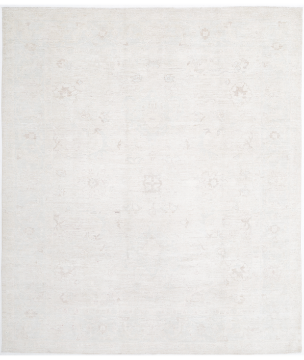 Hand Knotted Oushak Wool Rug 8'  1" x 9'  6" - No. AT86839