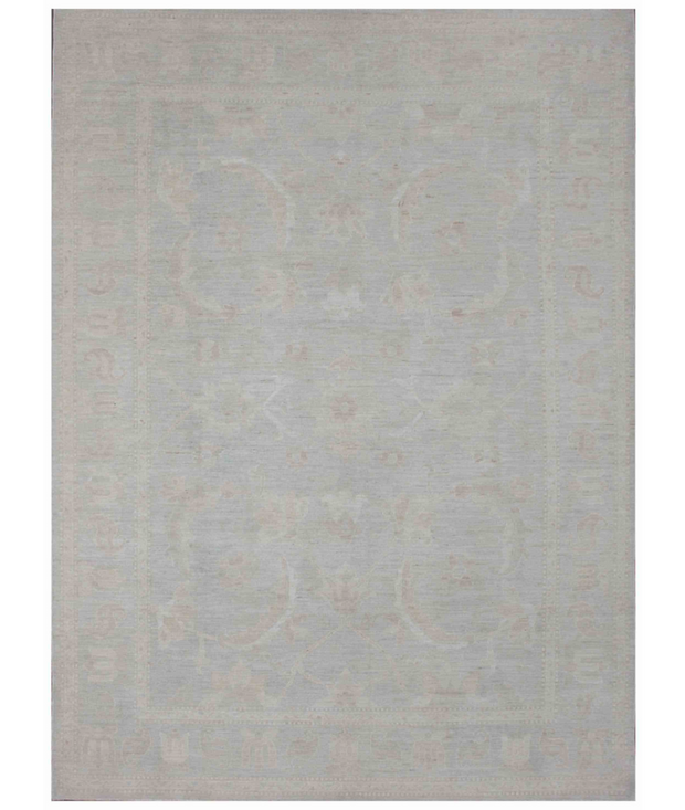 Hand Knotted Oushak Wool Rug 10'  1" x 13'  8" - No. AT24809