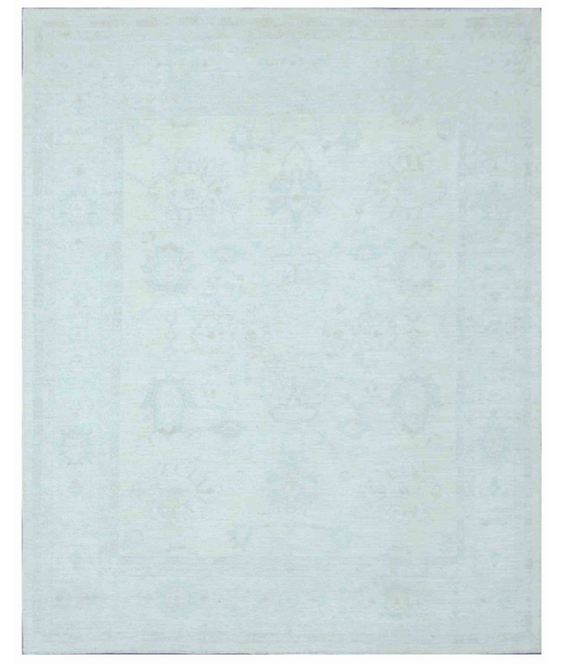 Hand Knotted Oushak Wool Rug 8'  0" x 9'  11" - No. AT28373