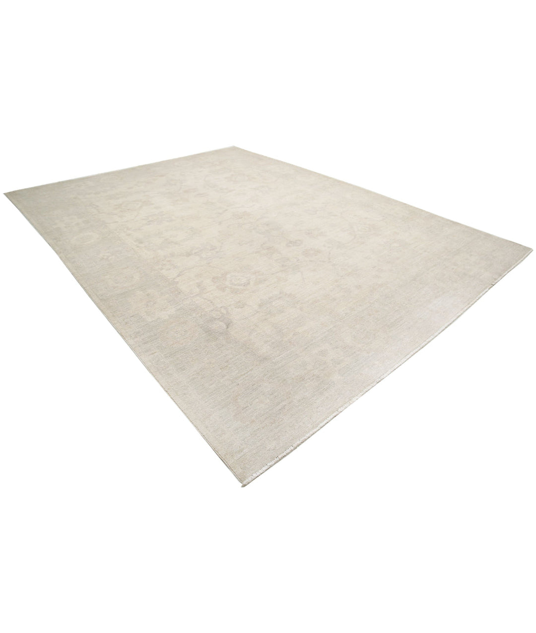 Afghan Oushak Rug 9' 11" x 13' 1" Hand-Knotted | No. AT15453