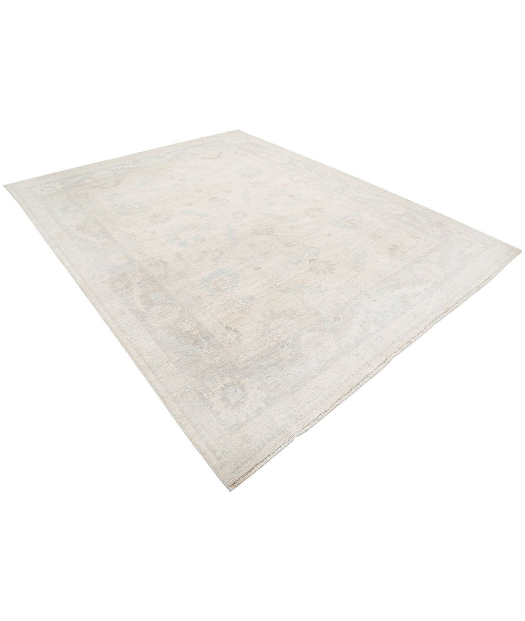 Afghan Oushak Rug 8' 1" x 10' 0" Hand-Knotted | No. AT29212