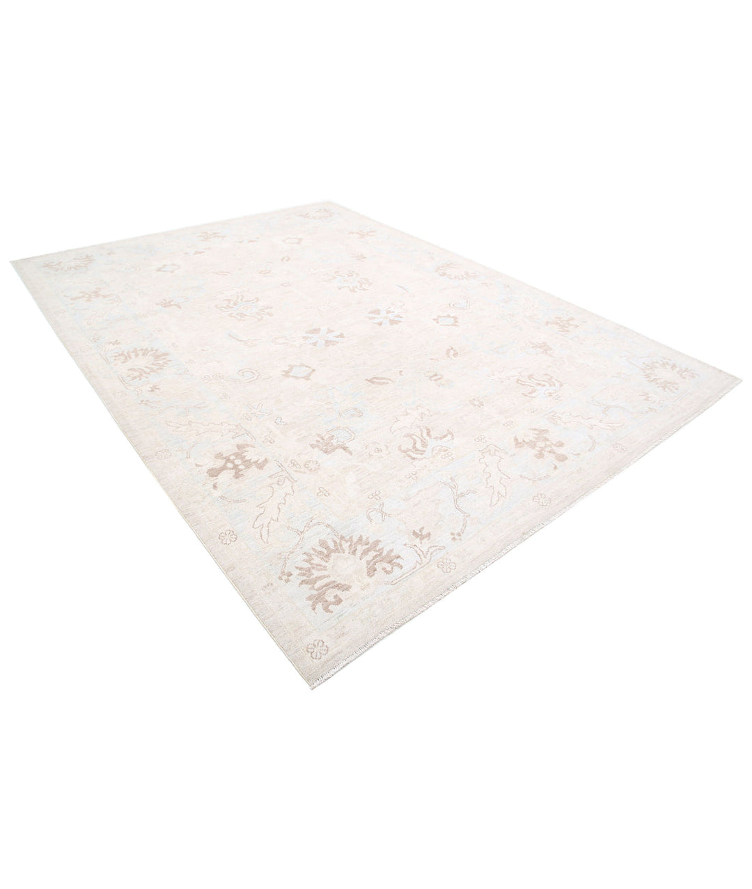 Afghan Oushak Rug 8' 8" x 11' 7" Hand-Knotted | No. AT46403