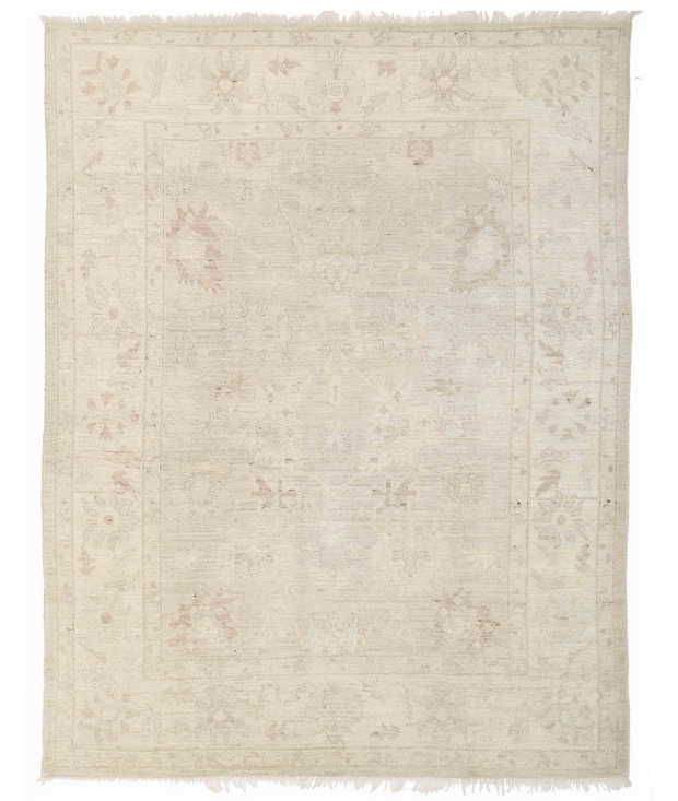 Hand Knotted Oushak Wool Rug 7'  9" x 9'  11" - No. AT22768
