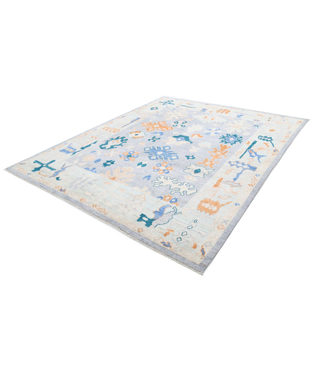 Hand Knotted Oushak Wool Rug 8' 2" x 10' 0" - No. AT92057
