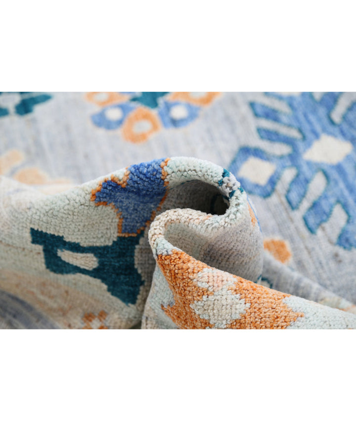 Hand Knotted Oushak Wool Rug 8' 2" x 10' 0" - No. AT92057