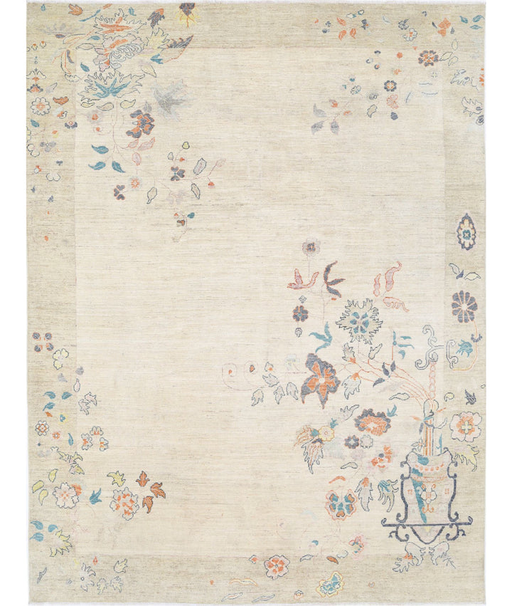 Chinese Oriental Rug 8' 11" x 11' 11" Hand-Knotted | No. AT32747