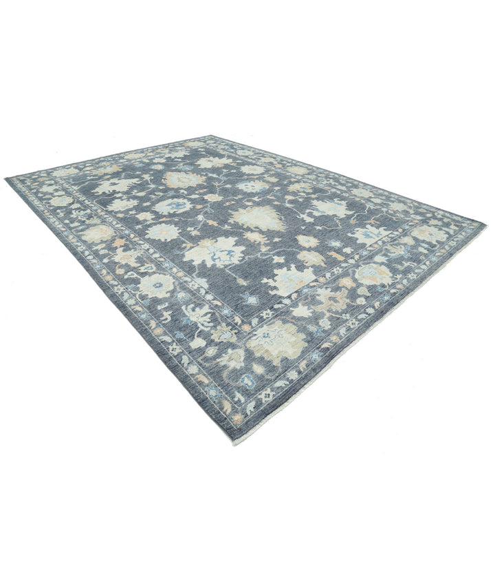 Hand Knotted Oushak Wool Rug 10' 4" x 13' 11" - No. AT866142