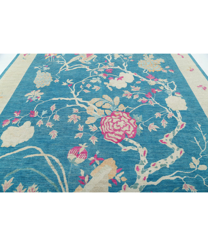 Chinese Oriental Rug 10' 2" x 13' 8" Hand-Knotted | No. AT60589