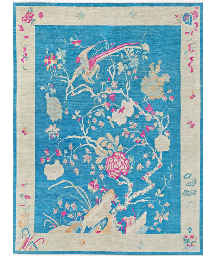 Chinese Oriental Rug 10' 2" x 13' 8" Hand-Knotted | No. AT60589