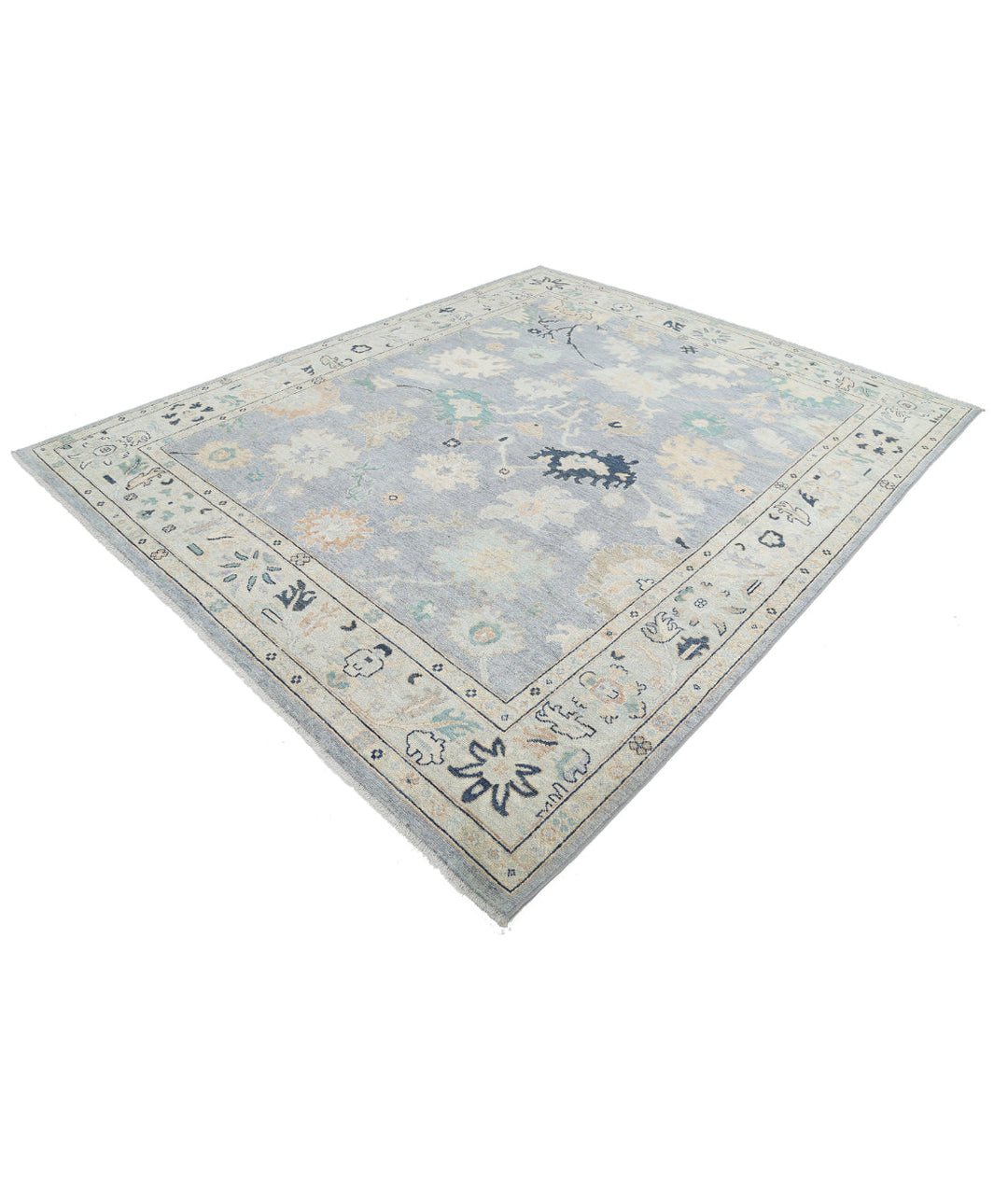 Afghan Oushak Rug 8' 1" x 9' 9" Hand-Knotted | No. AT29824