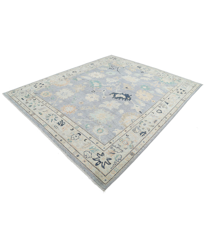 Afghan Oushak Rug 8' 1" x 9' 9" Hand-Knotted | No. AT29824