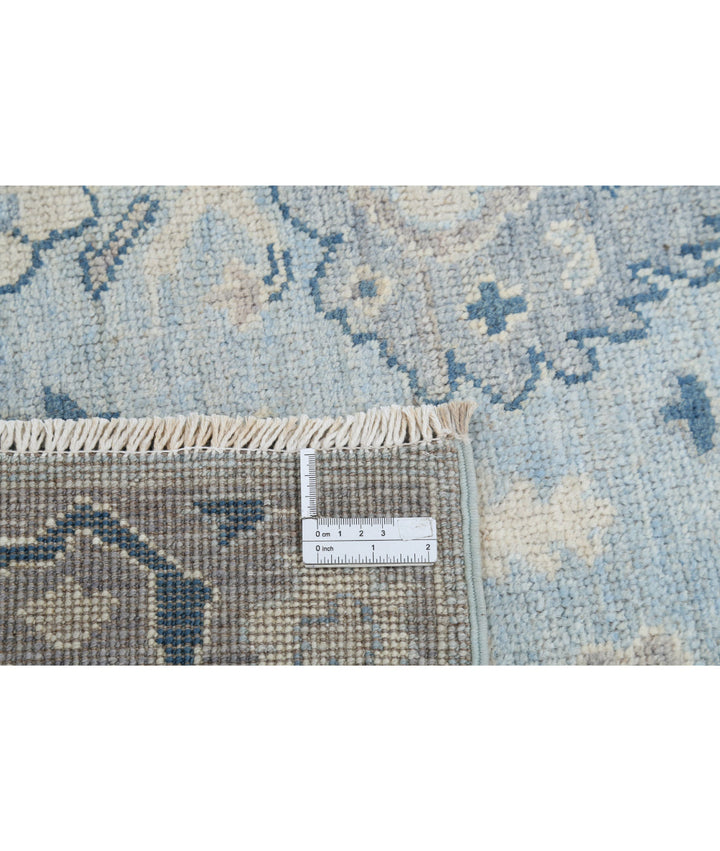 Hand Knotted Oushak Wool Rug 3' 2" x 9' 7" - No. AT760064
